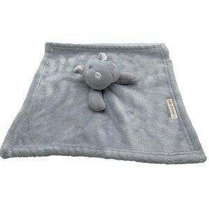 Blankets & Beyond Gray Hippo Baby Blanket Soft Plush Security Lovey Toy